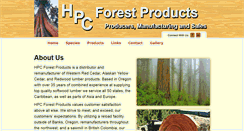 Desktop Screenshot of hpcforestproducts.com